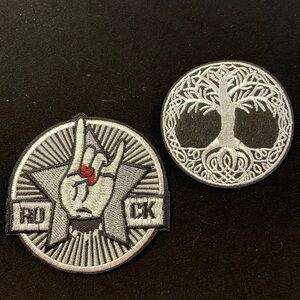 2 rock and roll 🎸 iron on patches